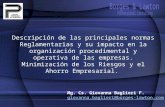 Descripción de las principales normas Reglamentarias y su impacto en la organización procedimental y operativa de las empresas. Minimización de los Riesgos.