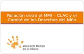 Relación entre el MMI – CLAC y el Comité de los Derechos del Niño.