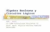 Álgebra Booleana y Circuitos Lógicos UCR – ECCI CI-1204 Estructuras Discretas II Prof. Bach. Kryscia Daviana Ramírez Benavides.