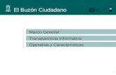 El Buzón Ciudadano 1 Marco General Transparencia Informativa Operativa y Características.