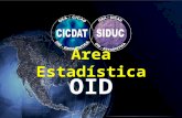 Área Estadística OID. CICDAT Sistema Estadístico Uniforme sobre el Área del Control de la Oferta Adrián Noble, Especialista Estadísitico.