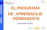 OPEEC - CANARIAS EL PROGRAMA DE APRENDIZAJE PERMANENTE Convocatoria 2012.