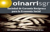 Sociedad de Garantía Recíproca para la Economía Social TESS Instrumentos financieros. Navarra, 15 de junio de 2011.