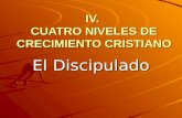 IV. CUATRO NIVELES DE CRECIMIENTO CRISTIANO El Discipulado.