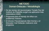 METODO Doman-Delacato / Metodología De las teorias del neurocirujano Temple Fay del Instituto de Filadelfia surgió una aplicación más sistemática.(1940).