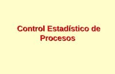 Control Estadístico de Procesos Control Estadístico de Procesos.