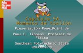 Capítulo 5A. Momento de torsión Presentación PowerPoint de Paul E. Tippens, Profesor de Física Southern Polytechnic State University Presentación PowerPoint.