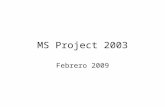 MS Project 2003 Febrero 2009. Remodelación de un Baño.