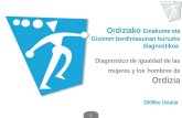 1 Ordiziako Emakume eta Gizonen berdintasunari buruzko diagnostikoa Diagnostico de igualdad de las mujeres y los hombres de Ordizia 2009ko Uztaila.