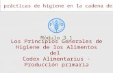 Buenas prácticas de higiene en la cadena del café Los Principios Generales de Higiene de los Alimentos del Codex Alimentarius - Producción primaria Módulo.