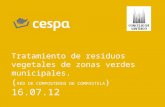 Tratamiento de residuos vegetales de zonas verdes municipales. ( RED DE COMPOSTEROS DE COMPOSTELA ) 16.07.12.