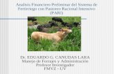 Dr. EDUARDO G. CANUDAS LARA Manejo de Forrajes y Administración Profesor Investigador FMVZ - UV Analisis Financiero Preliminar del Sistema de Fertirriego.