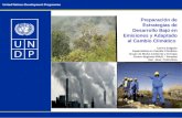 Preparación de Estrategias de Desarrollo Bajo en Emisiones y Adaptado al Cambio Climático Carlos Salgado Especialista en Cambio Climático Grupo de Medio.