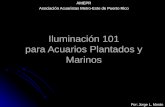 Iluminación 101 para Acuarios Plantados y Marinos AMEPR Asociación Acuaristas Metro-Este de Puerto Rico Por: Jorge L. Morán.