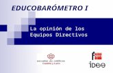 EDUCOBARÓMETRO I La opinión de los Equipos Directivos.