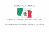 EFEMERIDES DE MÉXICO