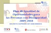 DECRETO SUPREMO 007-2008-MIMDES Plan de Igualdad de Oportunidades para las Personas con Discapacidad 2009-2018.
