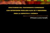 EFECTIVIDAD DEL TRATAMIENTO COMBINADO CON INTERFERÓN PEGILADO ALFA 2B Y RIBAVIRINA PARA LA HEPATITIS C CRÓNICA MªAmparo Lucena Campillo.
