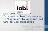 Los comentarios en Internet sobre las marcas influyen en la opinión del 60% de los mexicanos Camarillo Reyes Santa Isabel Clara Hernández Beatriz Palacios.