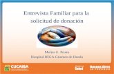 . Entrevista Familiar para la solicitud de donación Melisa E. Prieto Hospital HIGA Güemes de Haedo.