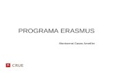 PROGRAMA ERASMUS Montserrat Casas Ametller. ALGUNAS REFLEXIONES SOBRE EL PROGRAMA ERASMUS Competencias que desarrolla la movilidad Generales (interculturales.