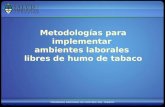 Metodologías para implementar ambientes laborales libres de humo de tabaco.
