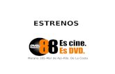 ESTRENOS Marano 185–Mar de Ajo–Pdo. De La Costa. mas >> DVD 88 UN CUENTO CHINO relata la convivencia entre Roberto (Ricardo Darin) y un inmigrante oriental.