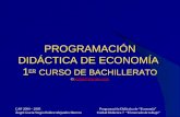 CAP 2004 – 2005 Ángel Gracia/Sergio Ibáñez/Alejandro Herrero Programación Didáctica de Economía Unidad Didáctica 7 El mercado de trabajo PROGRAMACIÓN DIDÁCTICA.
