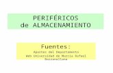 PERIFÉRICOS de ALMACENAMIENTO Fuentes: Apuntes del Departamento Web Universidad de Murcia Rafael Barzanallana.