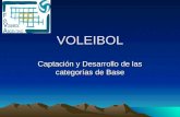 VOLEIBOL Captación y Desarrollo de las categorías de Base.