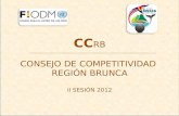 CC RB CONSEJO DE COMPETITIVIDAD REGIÓN BRUNCA II SESIÓN 2012.
