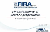 Financiamiento al Sector Agropecuario El modelo de negocio FIRA Abril 2011.