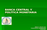 BANCA CENTRAL Y POLÍTICA MONETARIA Mario A. García Lara Vicepresidente del Banco de Guatemala.