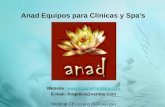 Anad Equipos para Clinicas y Spas Website:  E-mail: Angelica@ventas.com Medical CE 1023 and ISO 13485:2003.