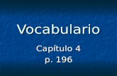 Vocabulario Capítulo 4 p. 196. cualidades amable.