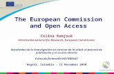 Celina Ramjoué Directorate-General for Research, European Commission Resultados de la investigación en ciencias de la salud: el proceso de publicación.