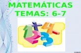 MATEMÁTICAS TEMAS: 6-7. ÍNDICE Fracciones Fracciones y números mixtos Fracciones equivalentes Obtención de fracciones equivalentes Reducción a común denominador.