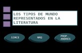 LOS TIPOS DE MUNDO REPRESENTADOS EN LA LITERATURA NM2SIMCE PROF. ANDRES.