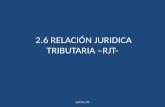 2.6 RELACIÓN JURIDICA TRIBUTARIA –RJT- @CRUZ_CPA.