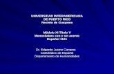 UNIVERSIDAD INTERAMERICANA DE PUERTO RICO Recinto de Guayama Módulo XI Título V Monosílabos con y sin acento Español 1101 Dr. Edgardo Jusino Campos Catedrático.