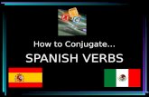 How to Conjugate… SPANISH VERBS First, let’s review the subject pronouns. yoIyo tú youtú usted youusted él heél ella sheella SingularPlural Person 1.