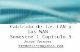 Cableado de las LAN y las WAN Semestre 1 Capítulo 5 Jorge Vásquez frederichen@yahoo.com.