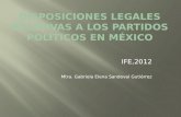 IFE,2012 Mtra. Gabriela Elena Sandoval Gutiérrez.