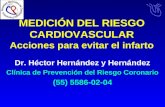 MEDICIÓN DEL RIESGO CARDIOVASCULAR Acciones para evitar el infarto Dr. Héctor Hernández y Hernández Clínica de Prevención del Riesgo Coronario (55) 5586-02-04.