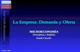 Frank Cowell: Microeconomics La Empresa: Demanda y Oferta MICROECONOMÍA Principios y Análisis Frank Cowell Casi esencial Optimización Casi esencial Optimización.