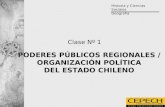 Historia y Ciencias Sociales Geografía 1 Clase Nº 1 PODERES PÚBLICOS REGIONALES / ORGANIZACIÓN POLÍTICA DEL ESTADO CHILENO.