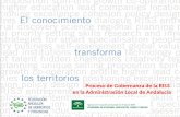 Proceso de Gobernanza de la RIS3 en la Administración Local de Andalucía.