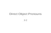 Direct Object Pronouns 3-2. Hay muchos quehaceres. ¿A quién le toca hacerlos?