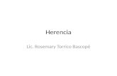 Herencia Lic. Rosemary Torrico Bascopé. Introducción La herencia es un mecanismo de abstracción consistente en la capacidad de derivar nuevas clases a.