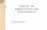 Sesión de Administración Electrónica Aleida Alcaide Garcia 1 de Marzo de 2014.